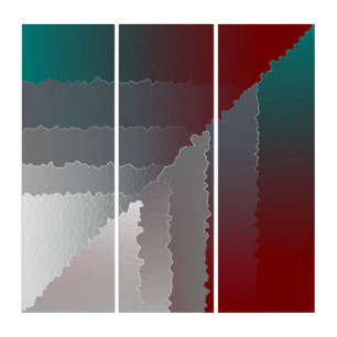 Broken mosaic triptych