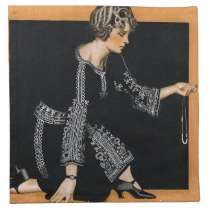 Broken Pearl Necklace Napkin