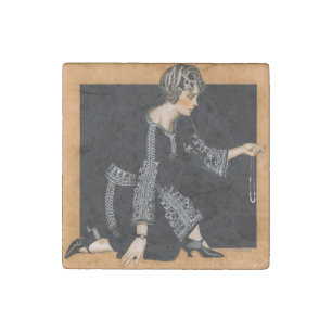 Broken Pearl Necklace Stone Magnet