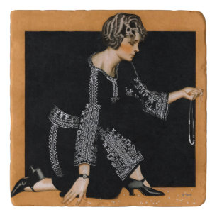 Broken Pearl Necklace Trivet