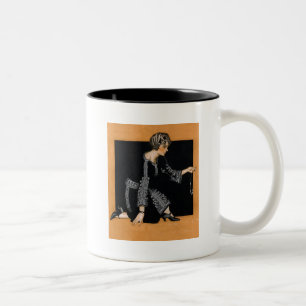 Broken Pearl Necklace Two-Tone Coffee Mug