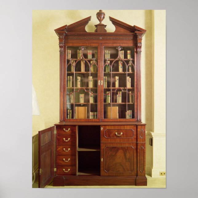 Broken pedimented bureau bookcase poster (Front)