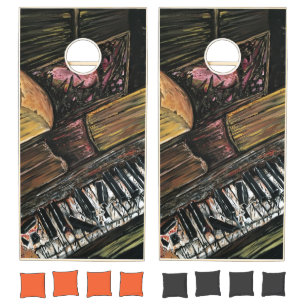 Broken Piano Cornhole Set