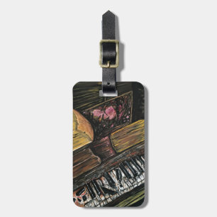 Broken Piano Luggage Tag