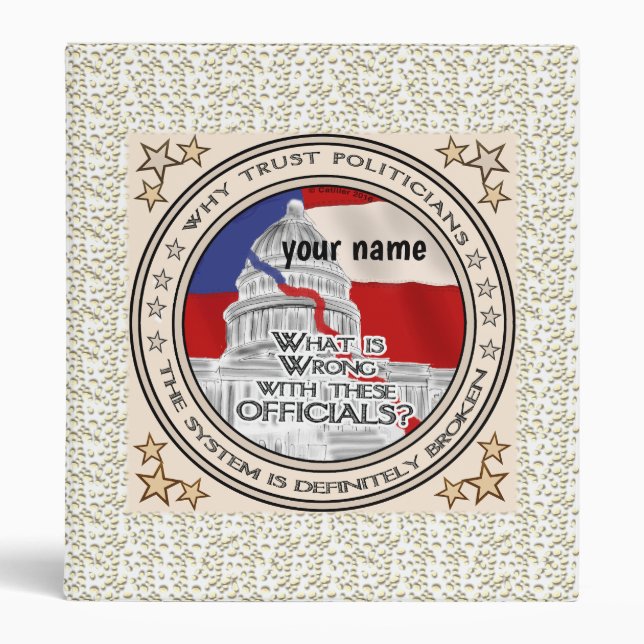 Broken Political System binder (Front)