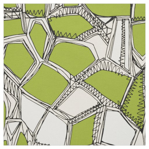 BROKEN POP citron Fabric