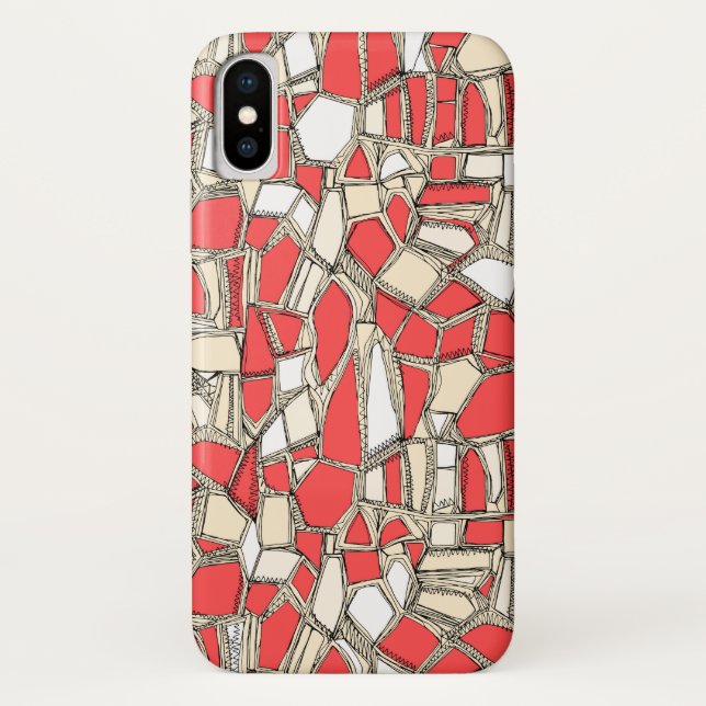 BROKEN POP coral Case-Mate iPhone Case (Back)