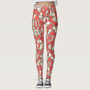 BROKEN POP coral Leggings