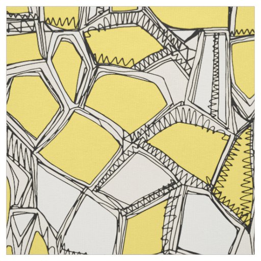 BROKEN POP lemon Fabric