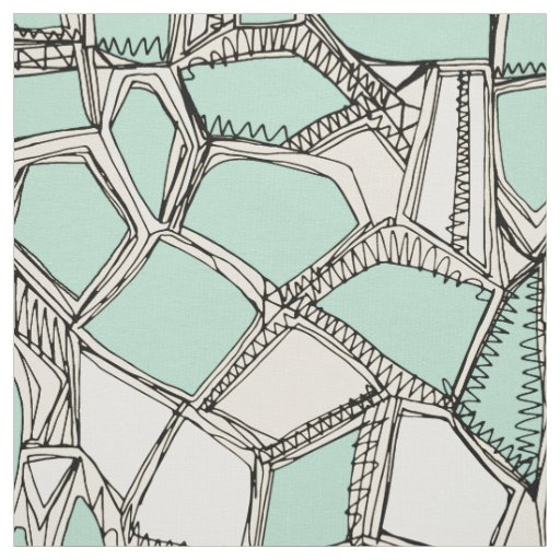 BROKEN POP mint Fabric