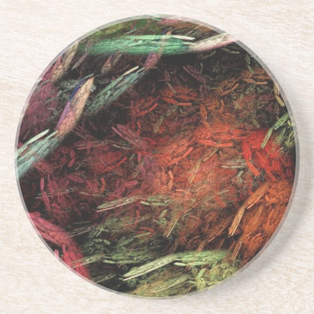 Broken Rainbow Drink Coaster (Front)