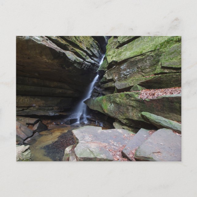 Broken Rock Falls, Hocking Hills, Ohio Postcard (Front)