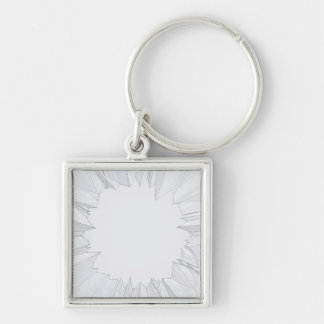 Broken Shattered Glass Keychain