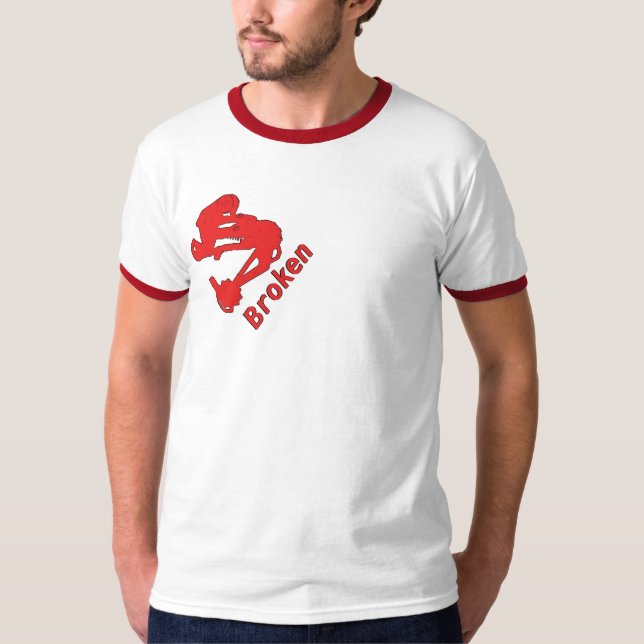 Broken Singlespeed Ringer T-Shirt (Front)