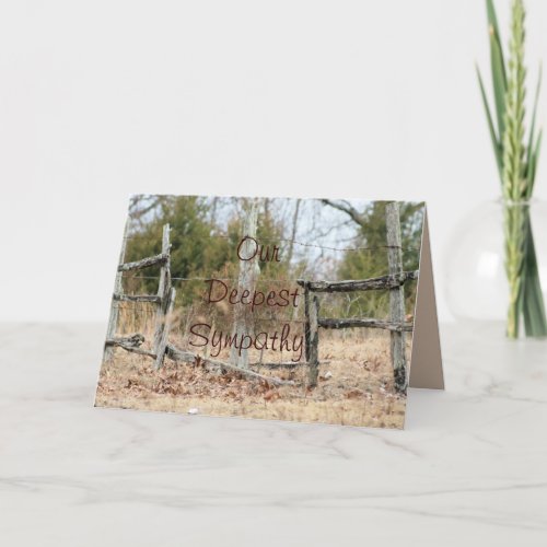 Broken Split Rail Fence_ customize any occasion Card