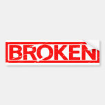 Broken Stamp Bumper Sticker