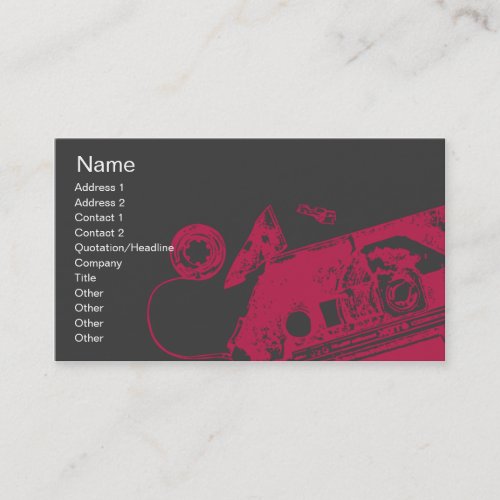 Broken Tape - Business Business Card Templates