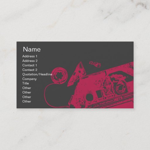 Customizable Broken Tape - Business Business Card Templates