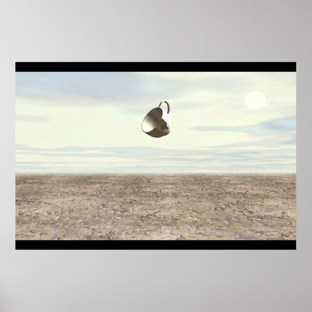 Broken Teacup Hovering Poster (Front)