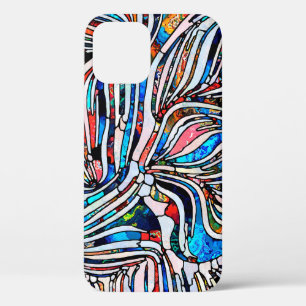 Broken Textures. Unity of Stained Glass series. Ab iPhone 12 Case