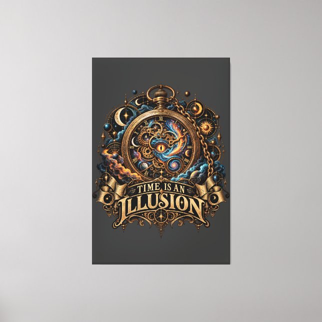 Broken Time Canvas Print (Front)