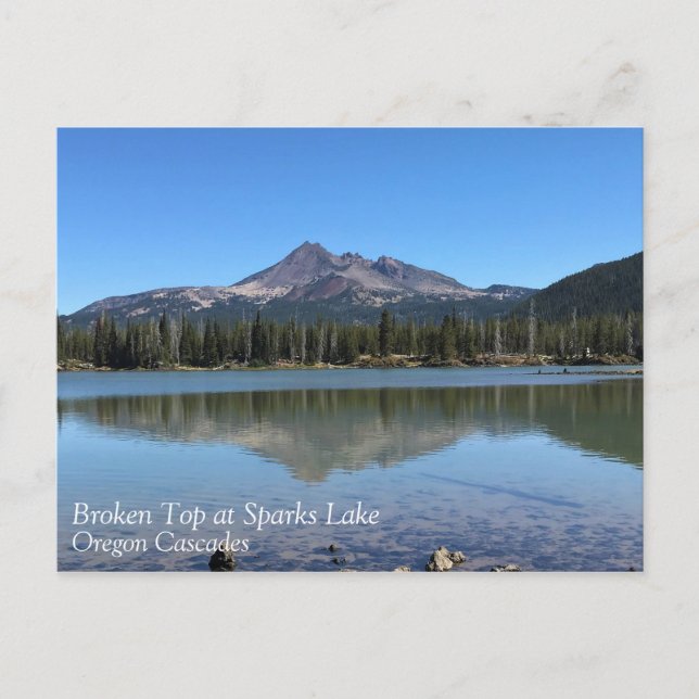Broken Top at Sparks Lake, OR Postcard (Front)