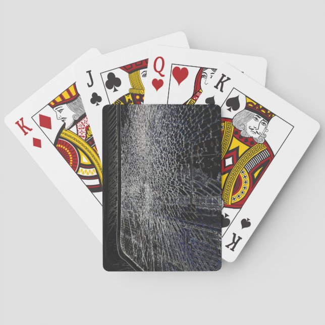 broken train window poker cards (Back)