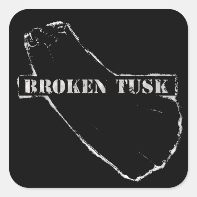 Broken Tusk Sticker (Front)