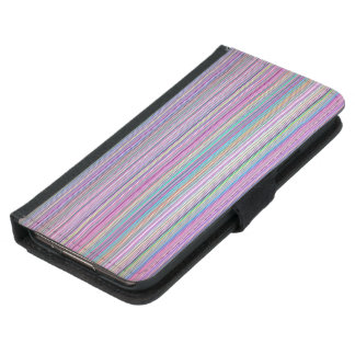 Broken TV screen Rainbow stripe Samsung Galaxy S5 Wallet Case