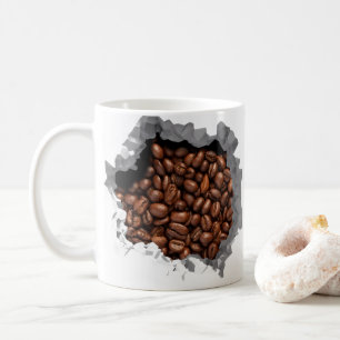 Broken Wall Coffee Bean Espresso Caffeine Mug
