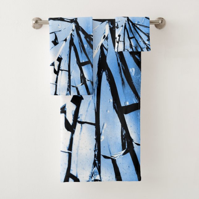 broken window bath towel set (Insitu)