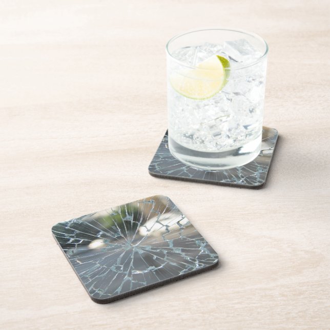 broken window beverage coaster (Right Side)