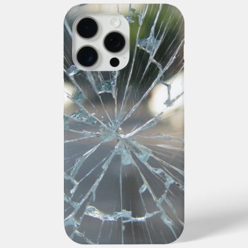 broken window iPhone 15 pro max case