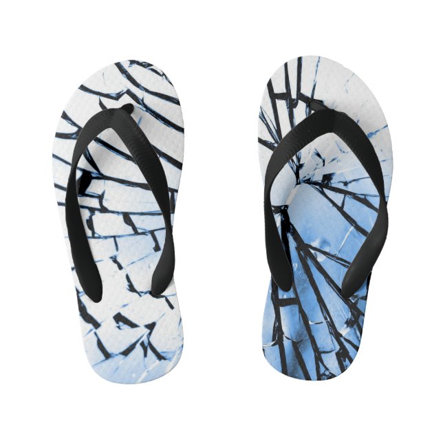 broken window kid's flip flops (Footbed)