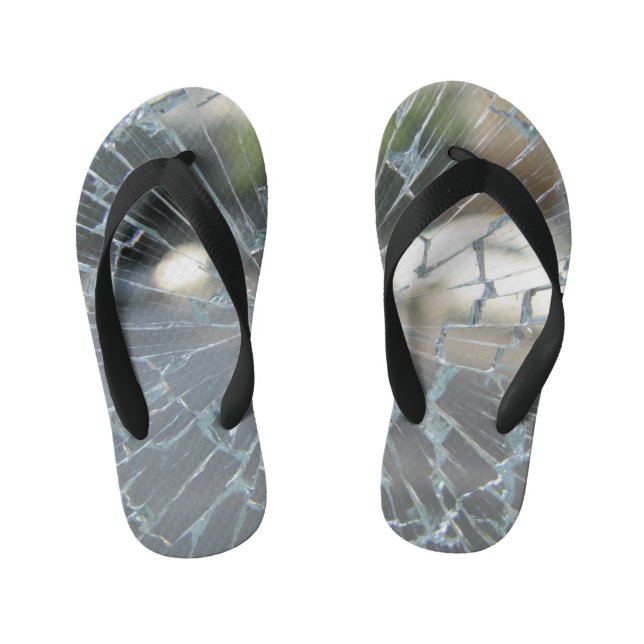 broken window kid's flip flops (Footbed)
