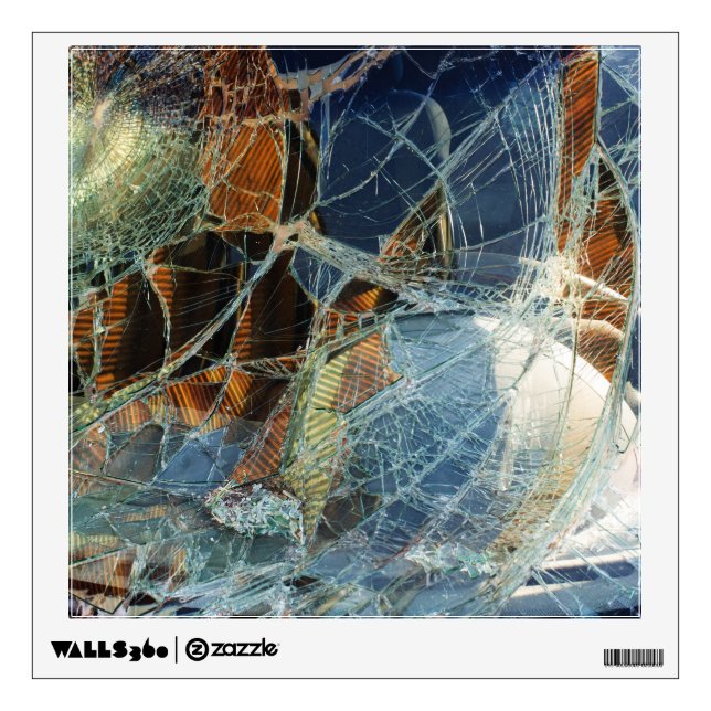 Broken window wall decal (Front)