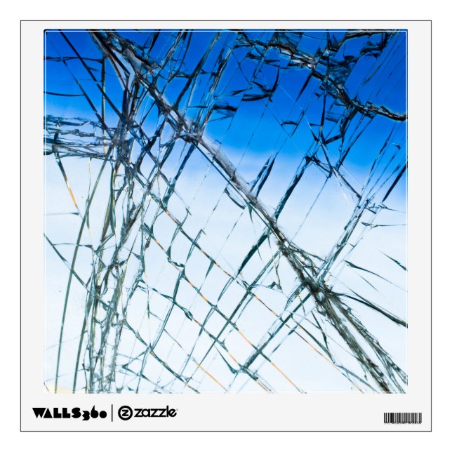 Broken window wall sticker (Front)