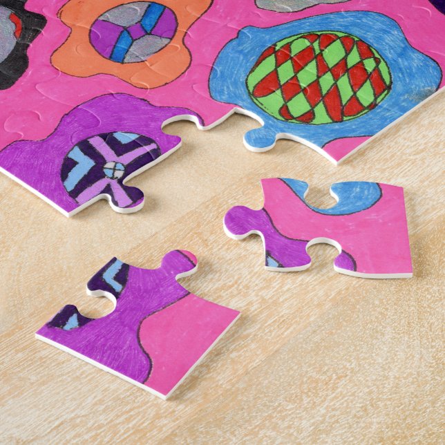 "Broken Wing" Abstract Art Jigsaw Puzzle (Side)