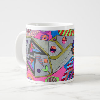 "Broken Wing" Abstract Art Large Coffee Mug
