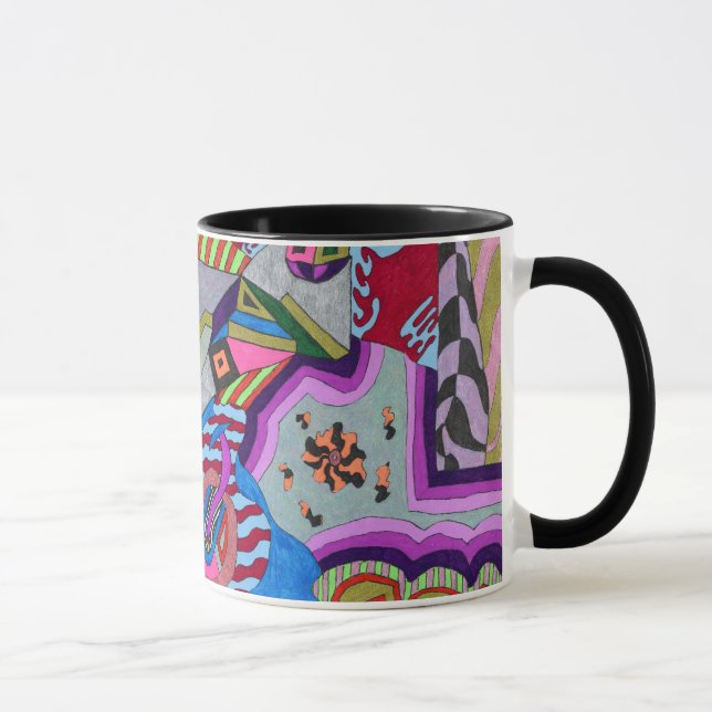 Broken Wing, Abstract Art Mug (Right)