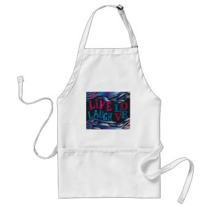 Broken Zebra Chalkboard Adult Apron