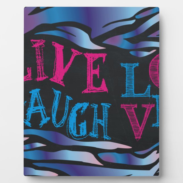 Broken Zebra Chalkboard Plaque (Front)