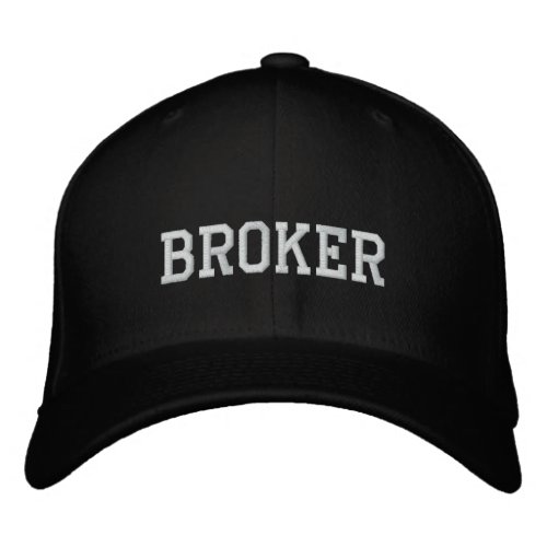 Broker Embroidered Baseball Hat