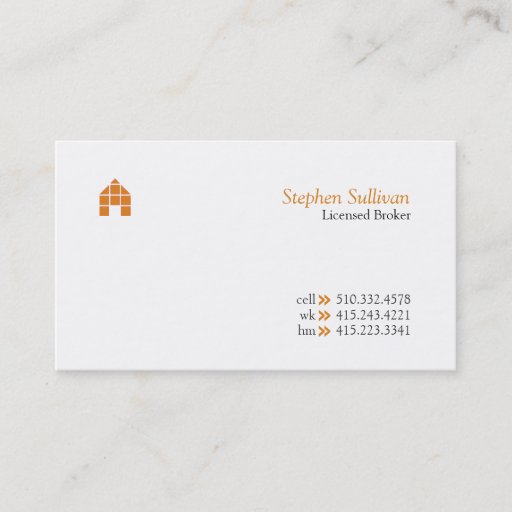 Customizable Broker v business card templates