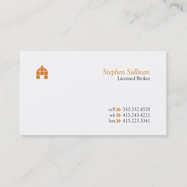 Broker v business card (Front)