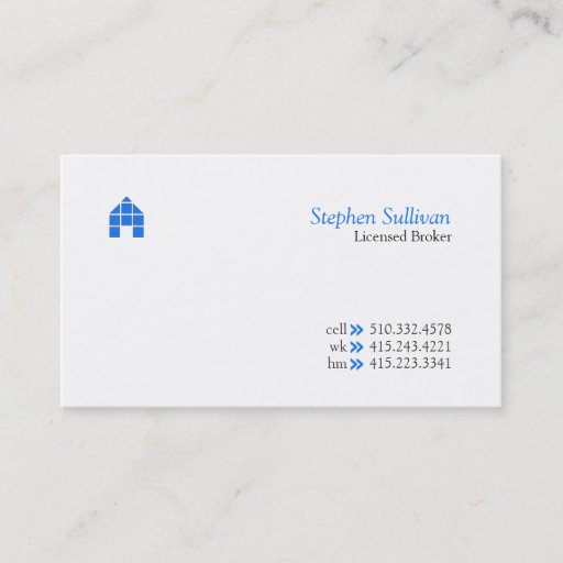 Customizable Broker vi business cards