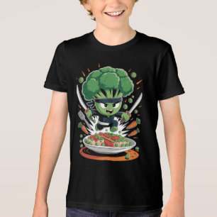 Brokkoli Ninja attack - Lusty vegetable warrior Tri-Blend Shirt