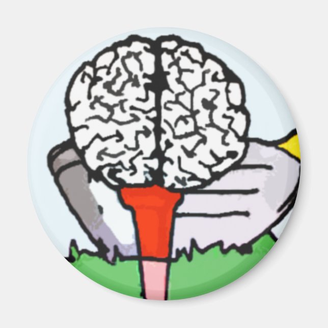Brolf: Brain Golf! Magnet (Front)