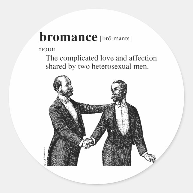 BROMANCE CLASSIC ROUND STICKER (Front)