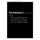 BROMANCE (definition) (Front)